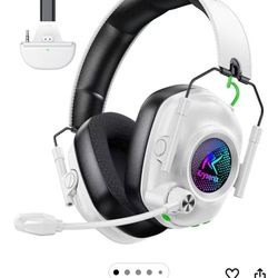Wireless Gaming Headset for Xbox Series X|S, Xbox One, PC, PS5, PS4, Mac, Switch, 2.4 GHz Wireless & Bluetooth 5.4 Gaming Headphones with Noise Cancel