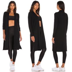 Beyond Yoga High Slits cozy fleece long duster cardigan size S small