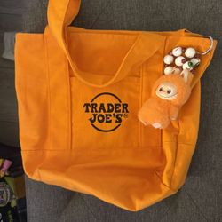 Orange Trader Joe Tote 