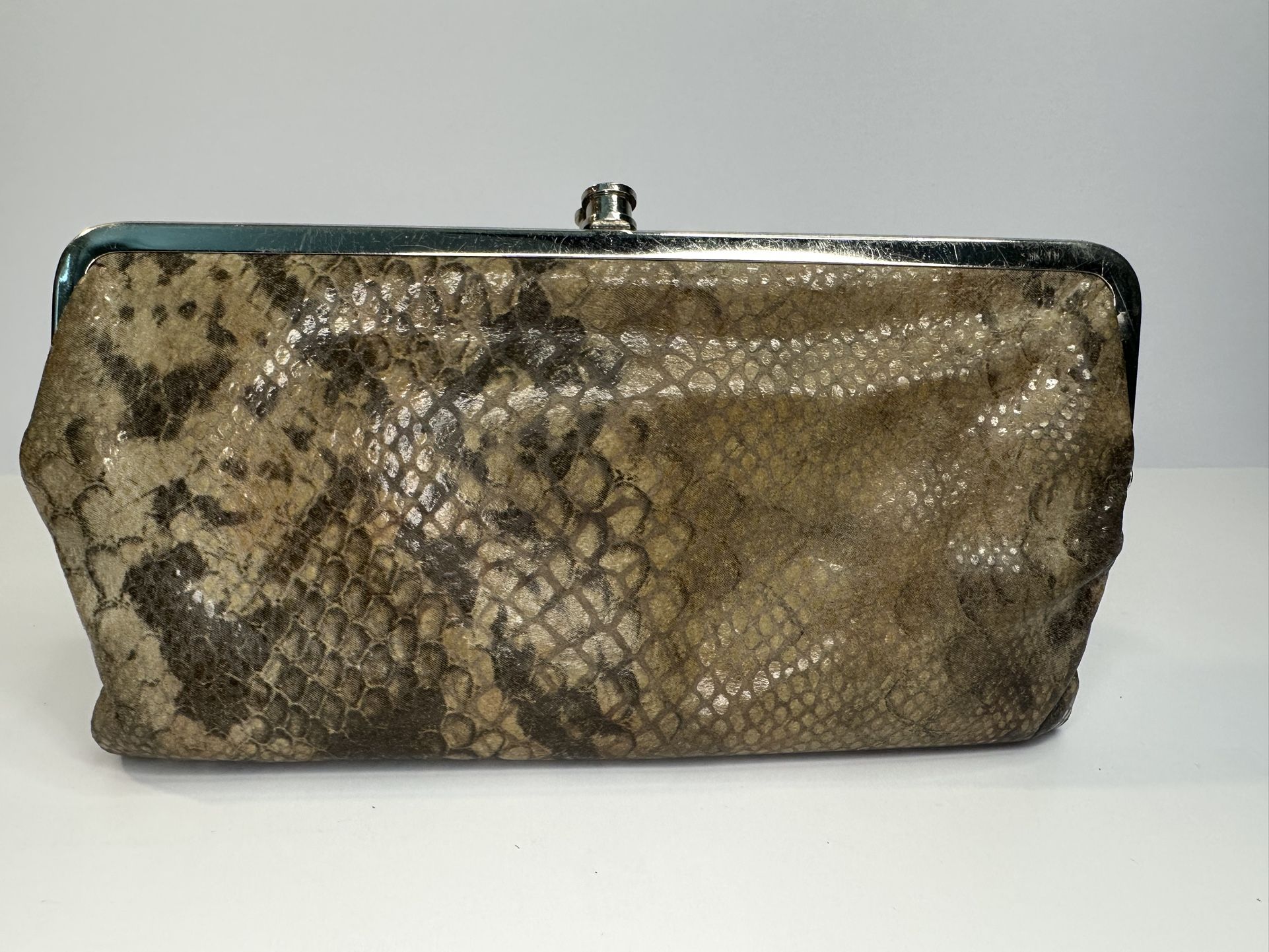 Sleek & Wild: Hobo Snake-Print Clutch Wallet