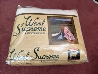 NEW 100% Virgin Wool Blanket - Unopened