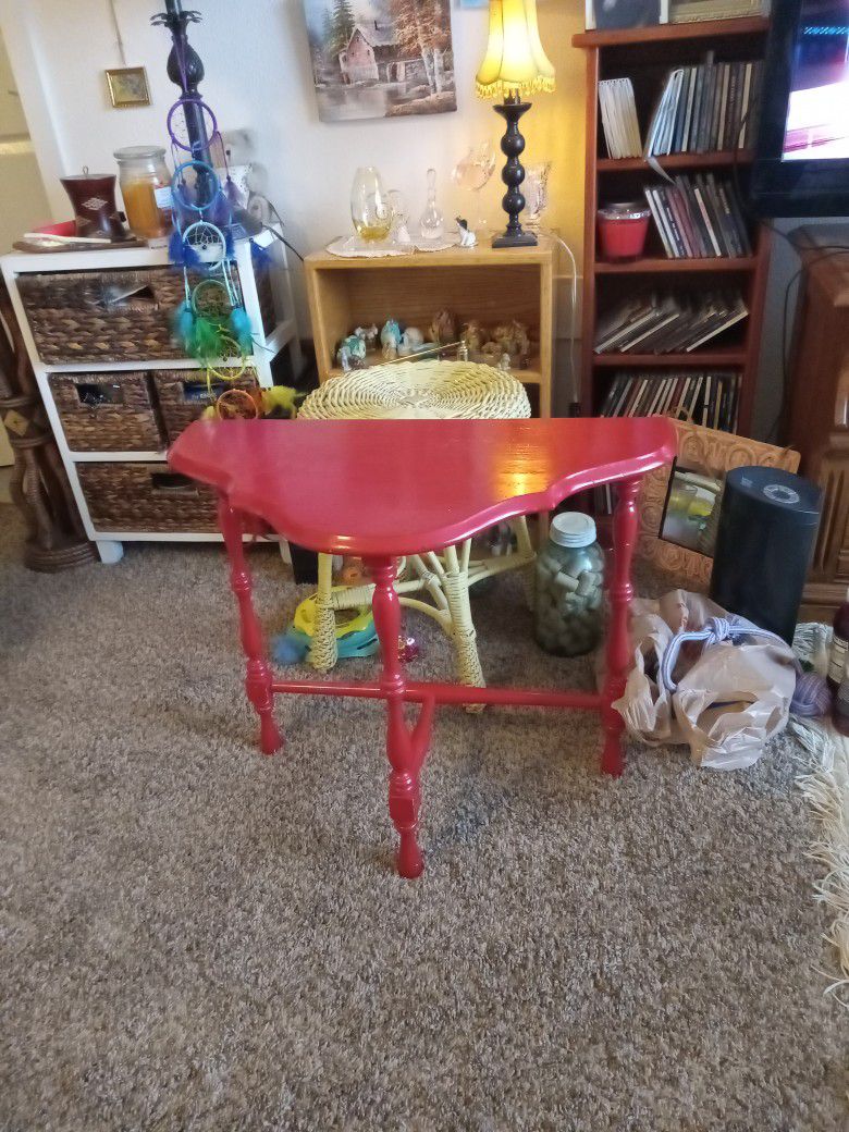 Beautiful Red Antique Table