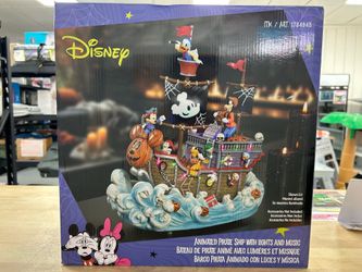 GenericDisney Animated Pirate Ship with Lights and Music, Halloween Decoration