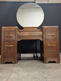 Vintage Art Deco Waterfall Vanity