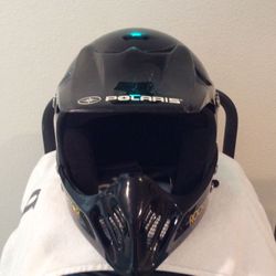 Kids Large Size Pure Polaris Motorcycle Helmet