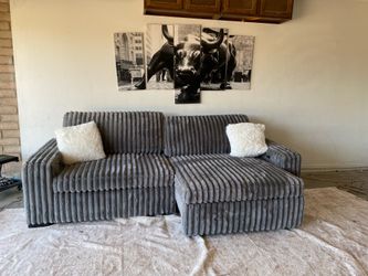 Gray sectional sofa couch sala