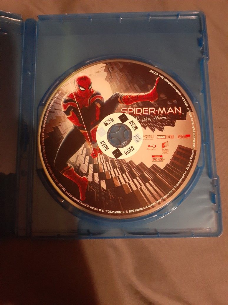 Spiderman No Way Home Blu-ray