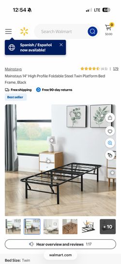 Metal twin bed frame