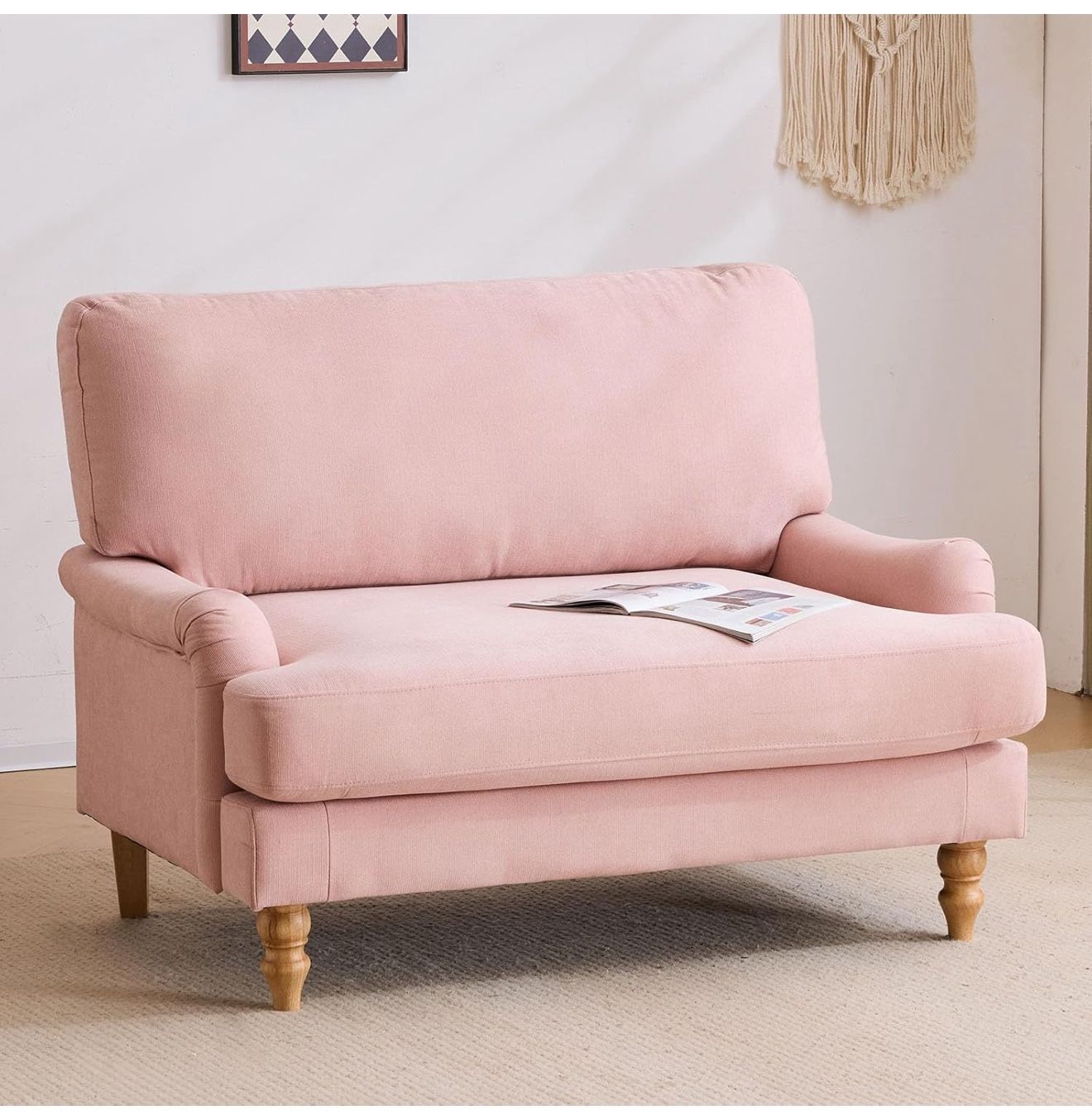Oversized Pink Lounge Chair – Super Comfortable & Spacious