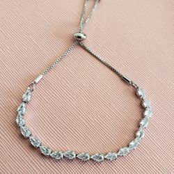 Water Drop Zirconia Stone Ajustable Bracelet For Women