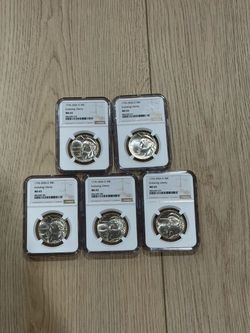 1(contact info removed) D 50C Enduring Liberty Half Dollar NGC MS65 – Set of 5