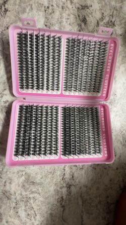 Eyelashes Clusters Kit Pink Case