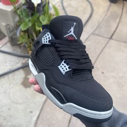 Jordan 4 black canvase