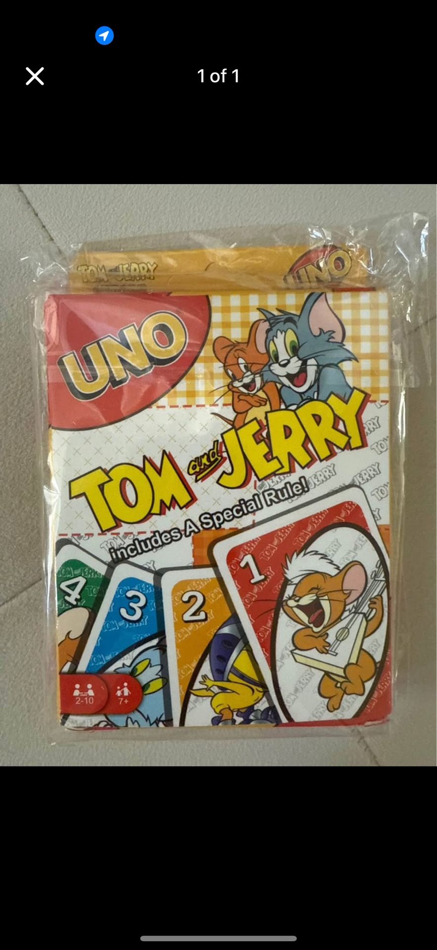 Tom & Jerry UNO Cards 