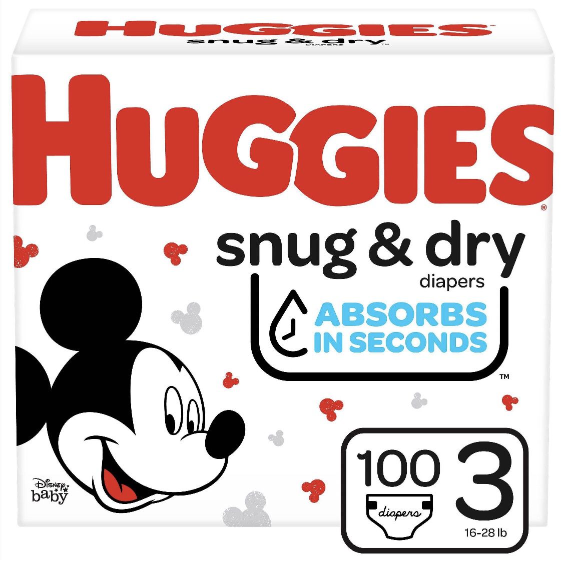 (Size 3) (100 ct) Huggies Snug&Dry Diapers! Super Pack!