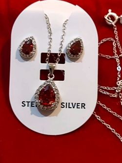 Sterling Silver Necklace & Earring Sets