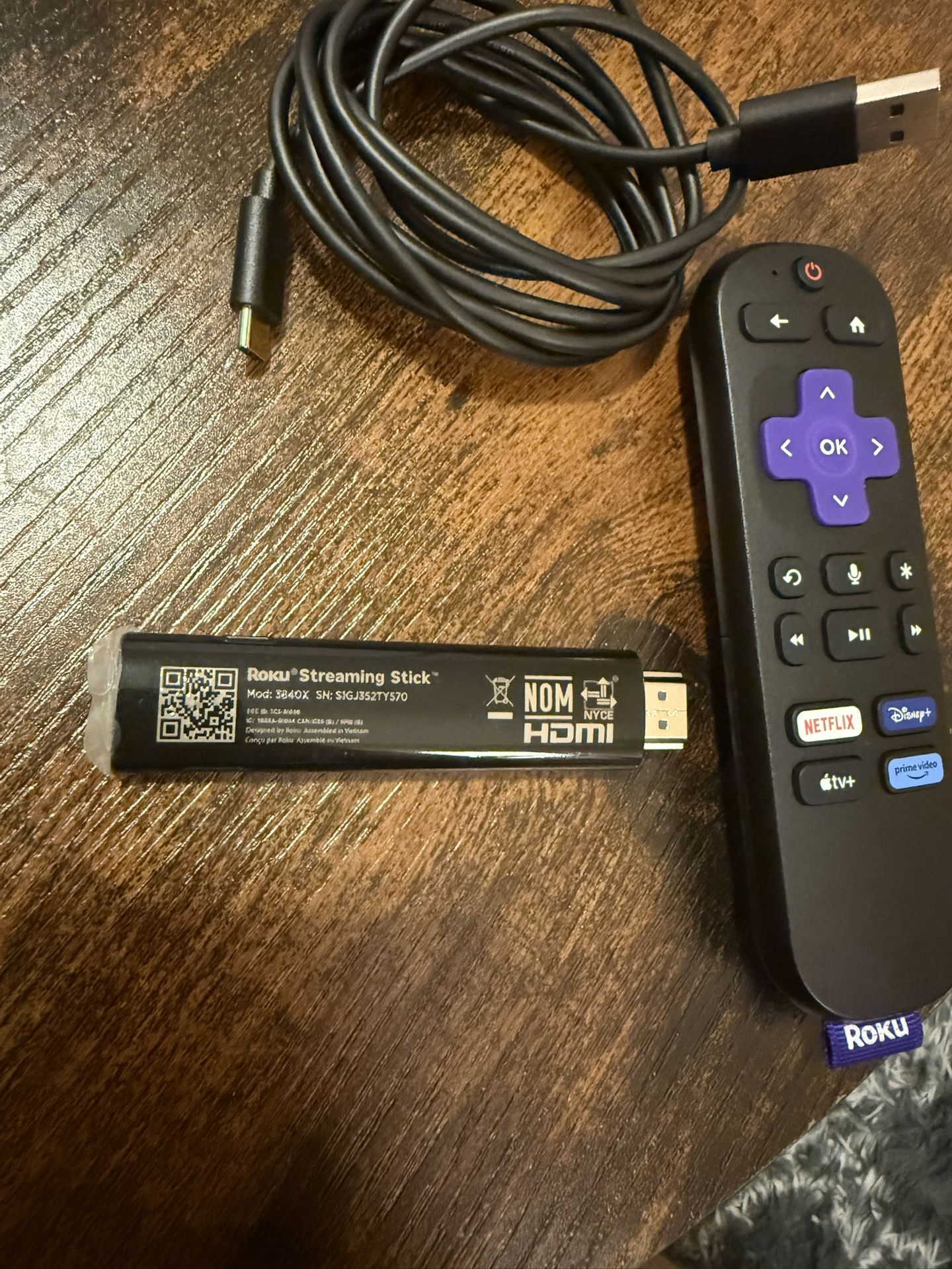 Roku Streaming Stick 4K (Model 3820X)