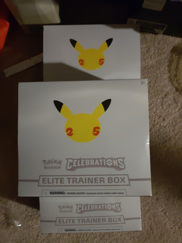 Pokemon Celebration Boxes (Look Thru Pictures)