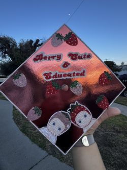 Rhinestone Sonny Angel Grad Cap Topper