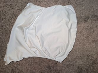 White strapless top medium