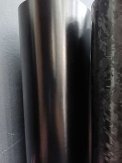 Satin black vinyl wrap by yard