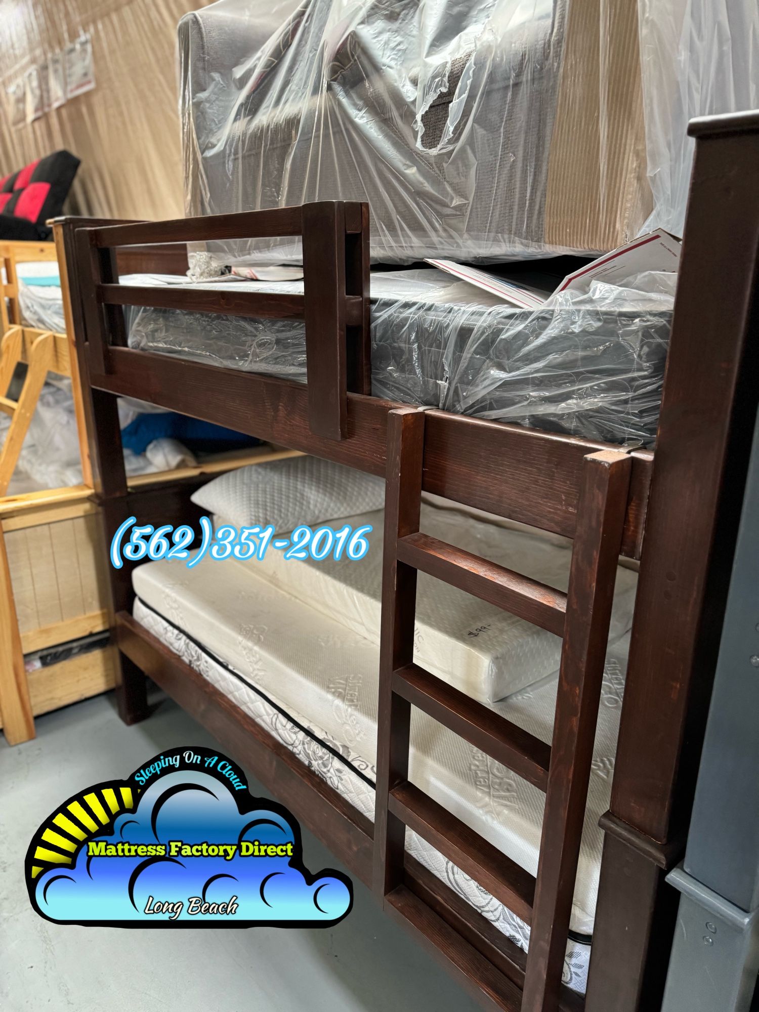 Brown Bunk Bed Cafe Colchones Nuevos New Mattress