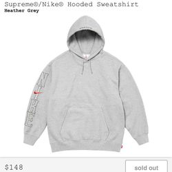 Supreme Nike Grey Sweater Small