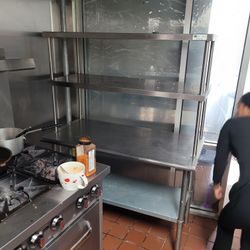 Prep Table And Shelf