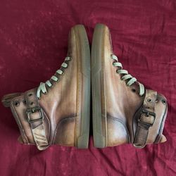 🔥 Size 9 | Premium Leather High-Top Sneakers | Worn ONCE | Rare Find