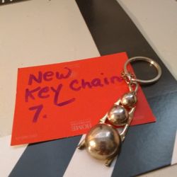 New Silver Tone Key Chain Nice Shocking Gift