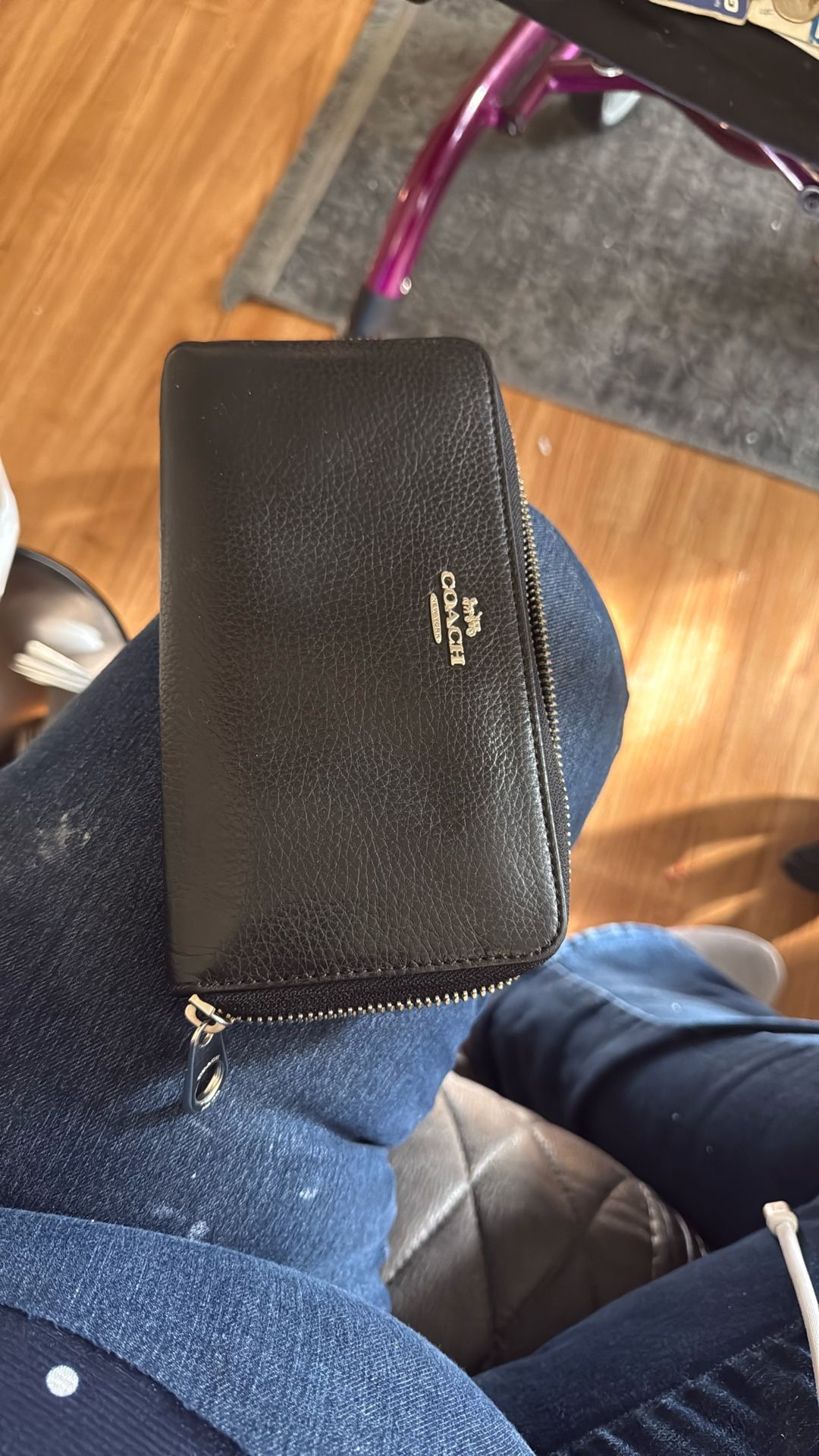 Designer Coach Long Zip Wallet
