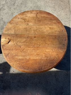 Large antique pine coffee table