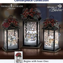 Thomas Kinkade Illuminated Holiday Centerpiece Collection ALL 9