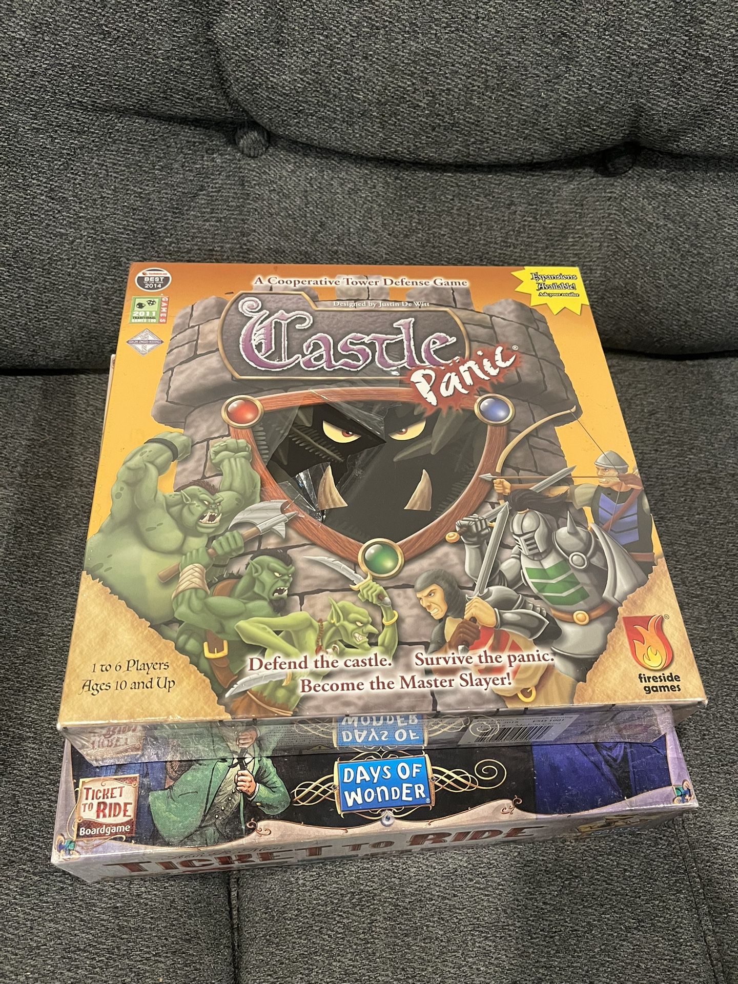 Castle Panic and King of Tokyo Board Games 