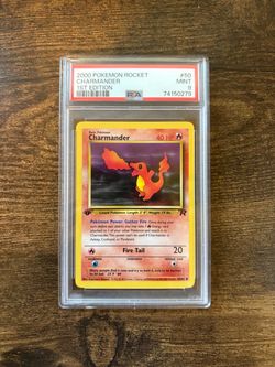 Rocket Charmander - 1st Edition PSA 9 - Pokemon card