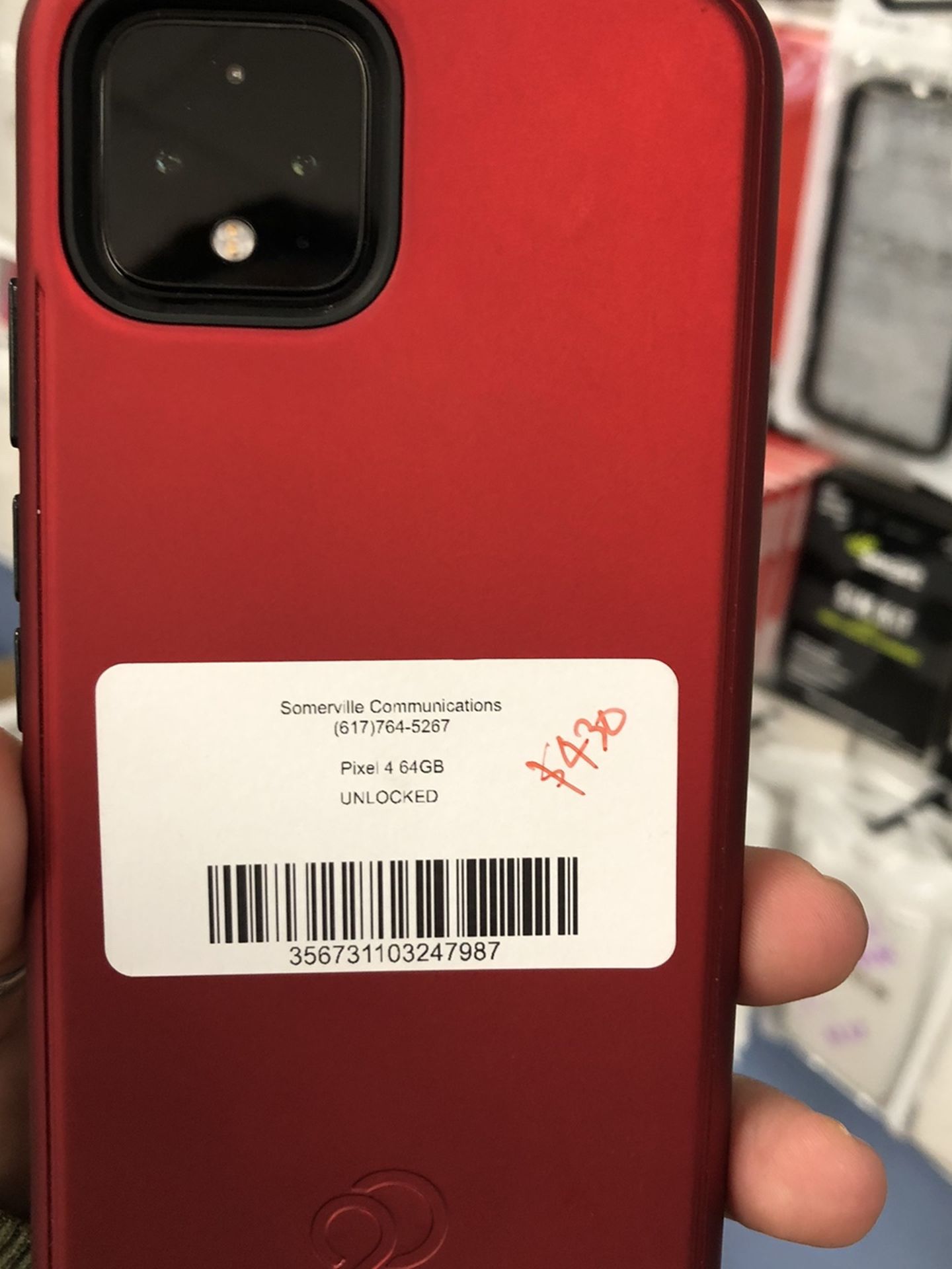 Factory Unlocked Google pixel 4 excellent condition, with store warranty