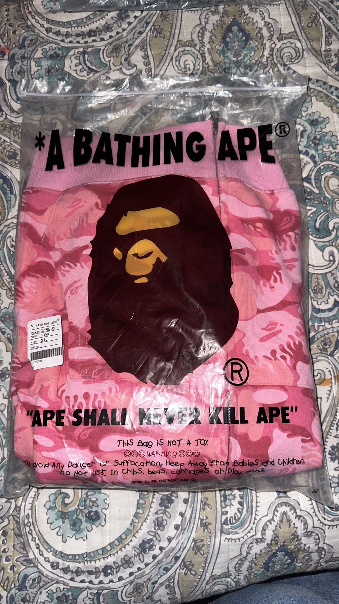 Pink Bathing Bape Hoodie 