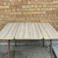 Vintage Mid Century Formica Folding Table