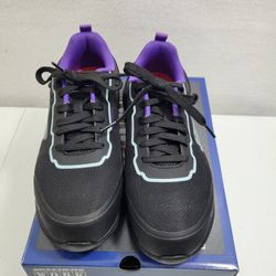 Skechers Niyla Work Black Composite Toe/Slip Resistant Sneakers Size 10. 12825