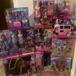 Barbie, Chelsea, Horse, and Pets (animals) Playsets 