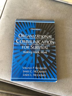 Organizational Communication For Survival Textbook