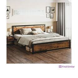 King Sized Bed Frame (Metal)