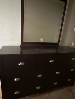 Drawer Dresser and Mirror