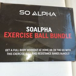 So Alpha Exercise Ball Bundle New 