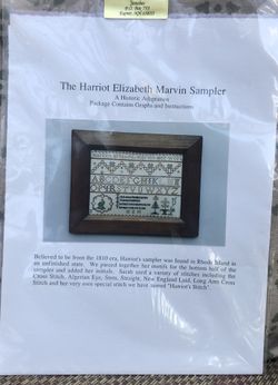 Cross stitch Harriot Elizabeth Marvin Sampler