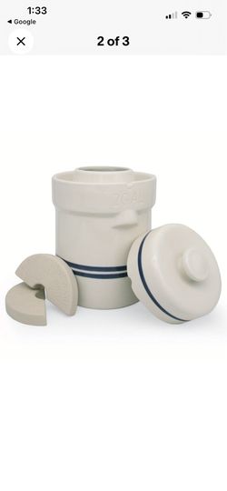New Ohio Stoneware 2 gallon Water Seal Fermentation Crock