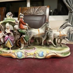 Cinderella Carriage Porcelain Statue