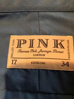 Thomas Pink Men’s Dress Shirt Blue