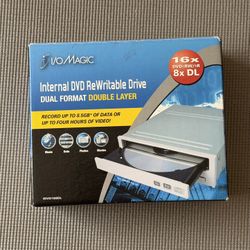 Brand New I/O Magic Internal DVD Rewritable Drive Dual Format Double Layer IDVD168DL DVDRW