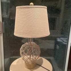 Natural Organic Wood Style Lamp And table 